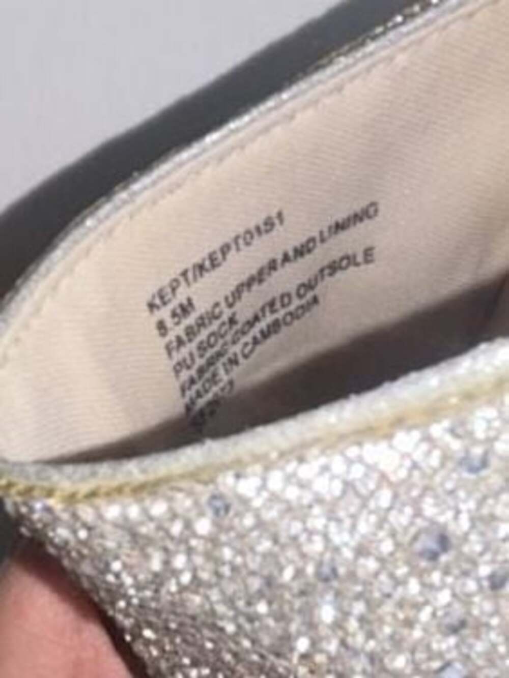 Steve Madden Kiloh Rhinestone Slide Sandals in Silver-8.5 - Picture 8 of 9